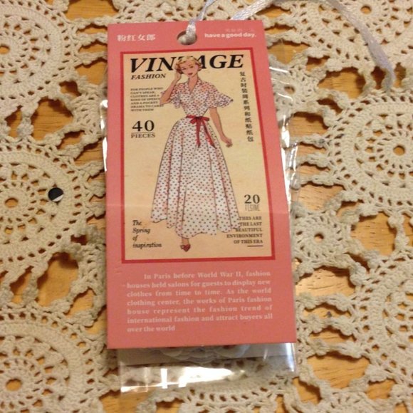 Vintage fashions stickers for cellphone, laptop, hydroflask, crafts, etc - Picture 1 of 5